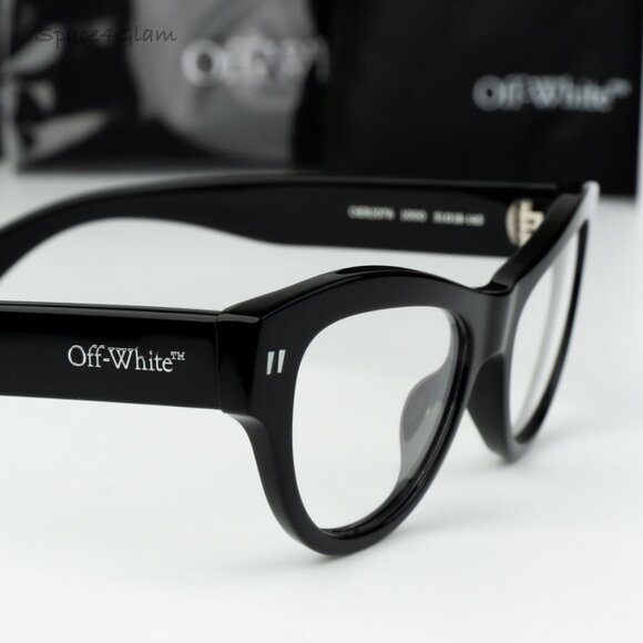 Off-White Men Eyeglasses Black Square OERJ076 STYLE 76 1000 NEW AUTHENTIC - Picture 4 of 8